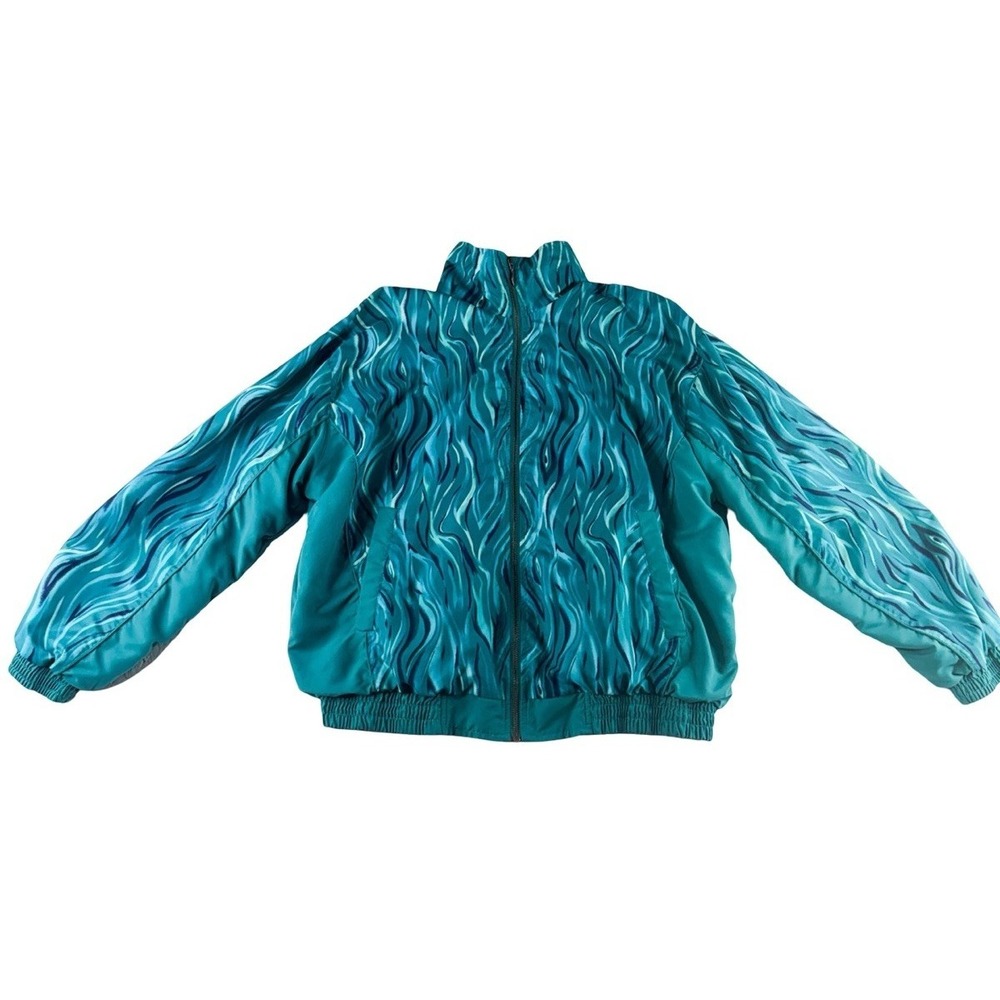 Westbound Sport Jacket Womens Large Teal Windbreaker Zip Vintage 80s/90s Retro